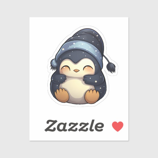 Sticker Pingouin de dessin (Feuille)