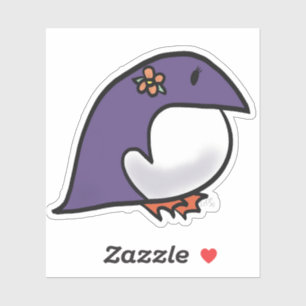 Sticker Pingouin pourpre