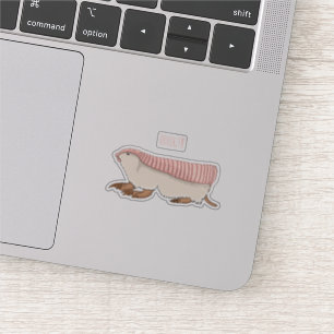 Sticker Pink fairy armadillo