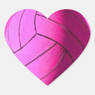 Sticker Pink Heart Water Polo