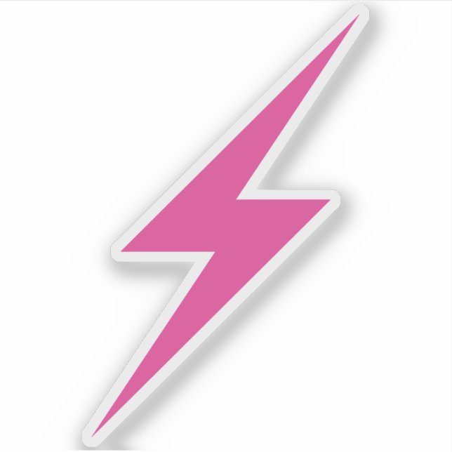 Sticker Pink Lightning Bolt Of Feminism (Devant)