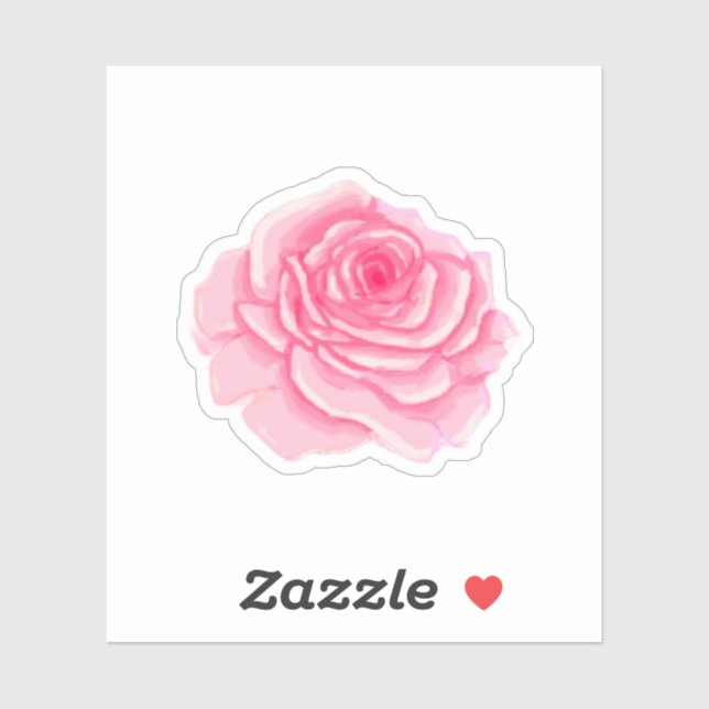 Sticker Pink roses (Feuille)