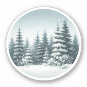 Sticker Pins d'hiver