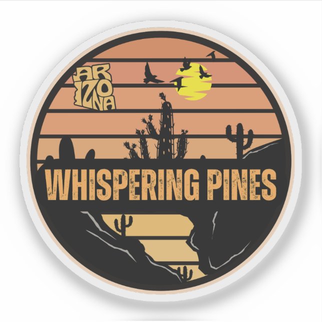 Sticker Pins qui murmurent, Arizona (Devant)