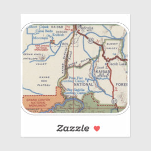 Sticker Pipe Springs National Monument Carte Vintage