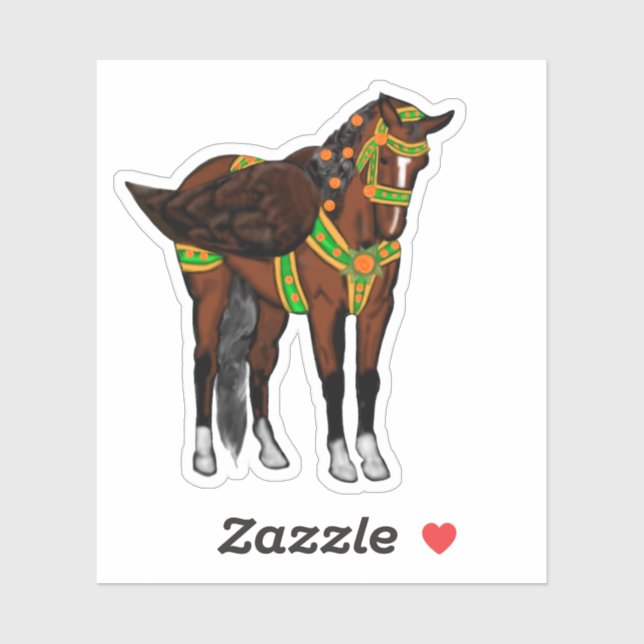 Sticker Pippael Halt at X Bay Carousel Pegasus Vinyl  (Feuille)