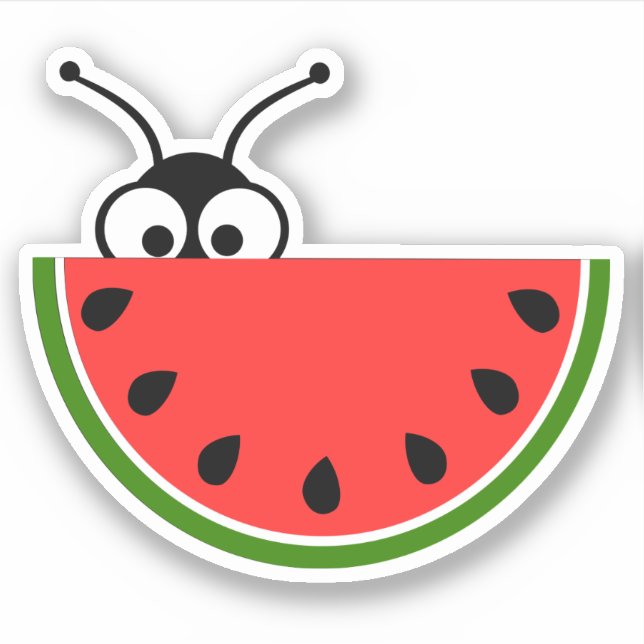 Sticker Pique-nique Ant Pékin Derrière Watermelon (Devant)