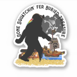 Sticker Pirate Capitaine Sasquatch