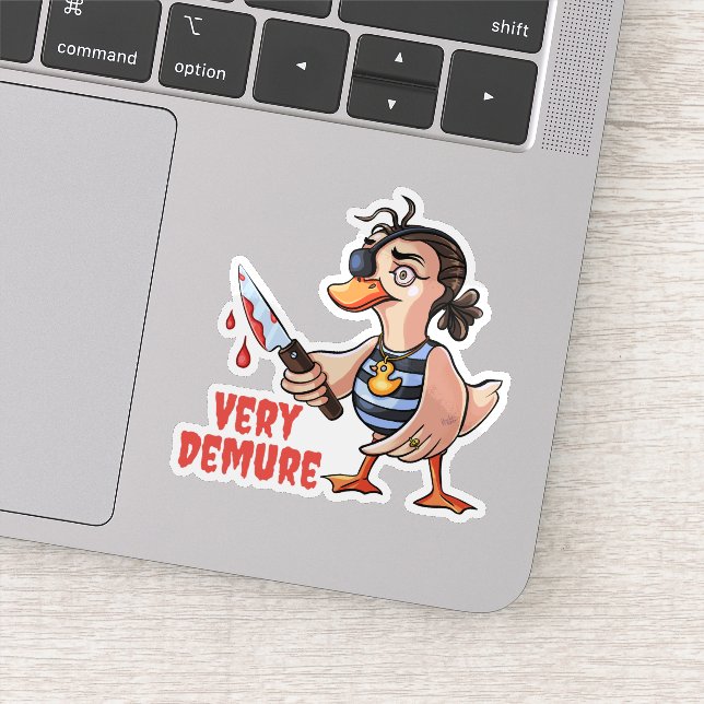 Sticker Pirate de canard très faible (Détail)