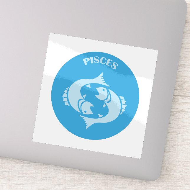 Sticker Pisces, Zodiac Sign, Horoscope, Astrology (Détail)