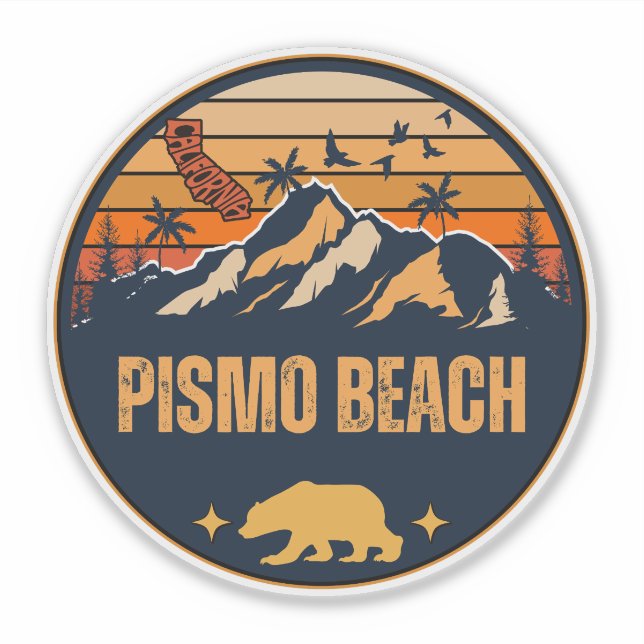 Sticker Pismo Beach, Californie (Devant)