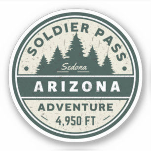 Sticker piste de soldat Arizona sentiers de randonnée