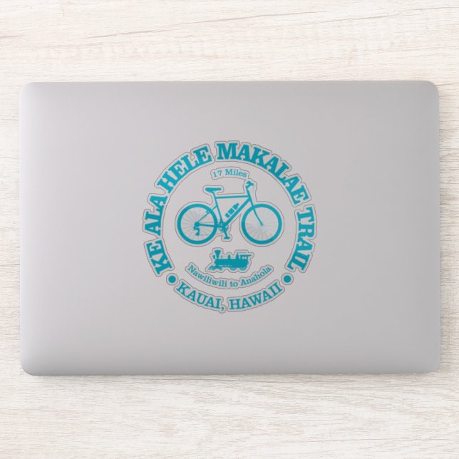 Sticker Piste Ke Ala Hele Makalae (cyclisme) (Ordinateur)