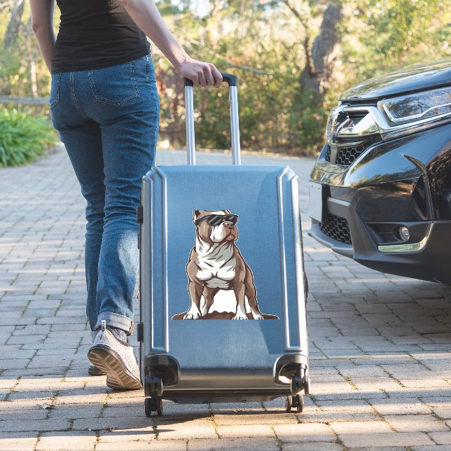 Sticker Pitbull Le Gardien (Valise Insitu)