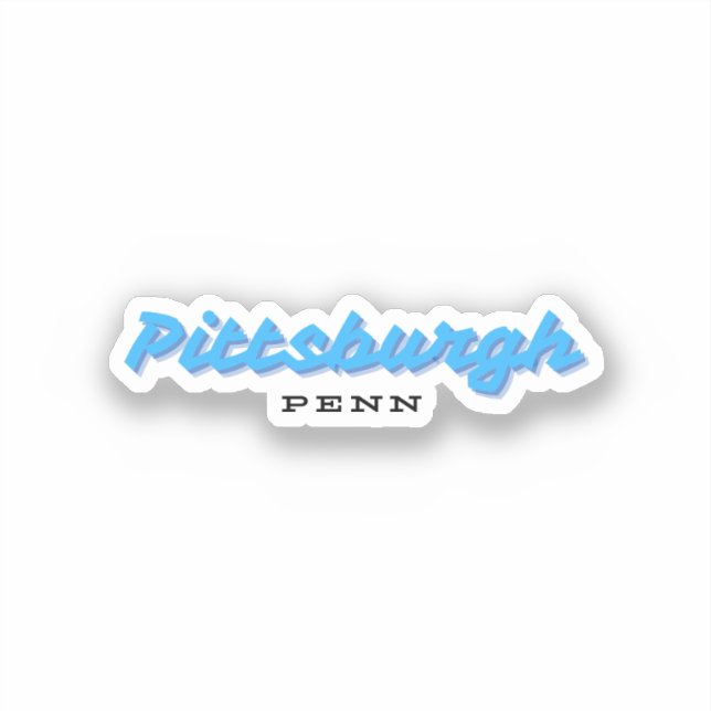 Sticker Pittsburgh Pennsylvanie (Recto)
