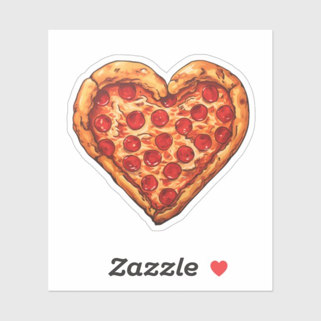 Sticker pizza cardiaque (Feuille)