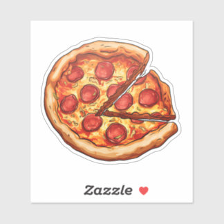 Sticker pizza entière