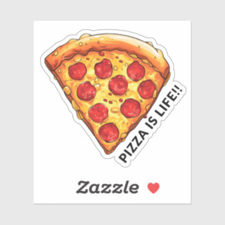Sticker pizza est vie