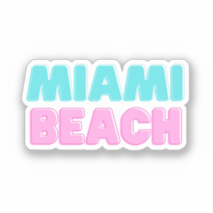 Sticker Plage de Miami