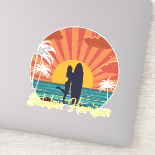 Sticker Plage Golden Horizon