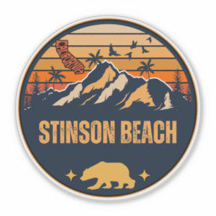 Sticker Plage Stinson, Californie