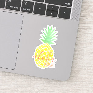 Sticker Plages de Cute Aloha Aigle Tropical Aquarelle