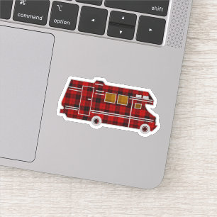 Sticker Plaid de Motorhome rv Camper Travel Van Cute