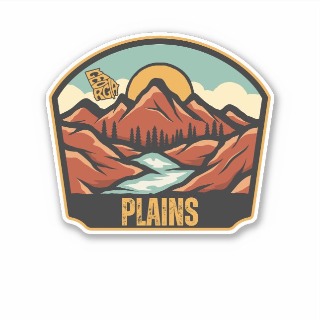 Sticker Plains, Géorgie (Devant)