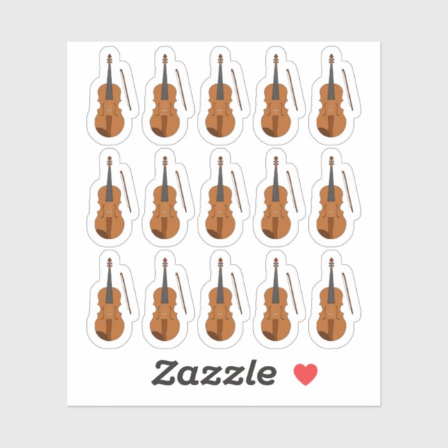 Sticker Plan de leçons de violon Musique Enseignant Planif (Feuille)
