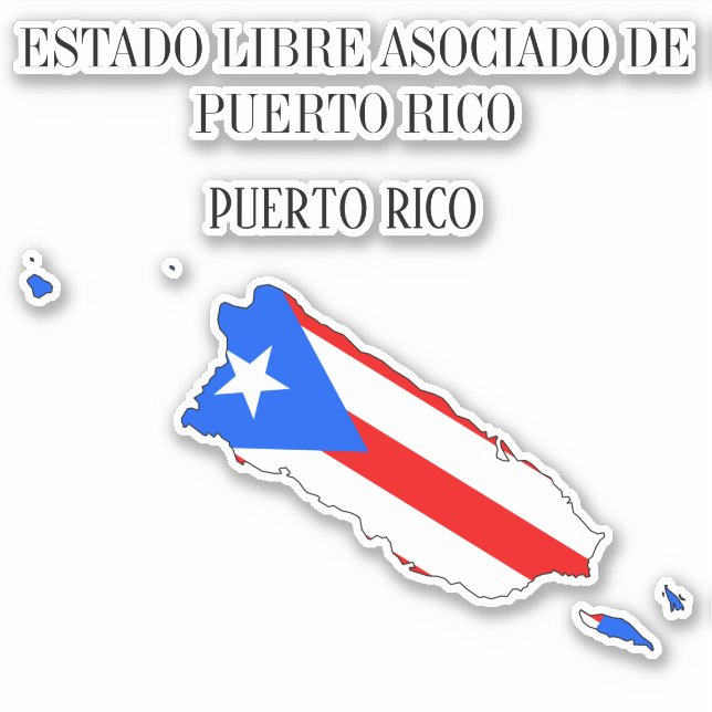 Sticker Plan d'indicateur Porto Rico (Devant)