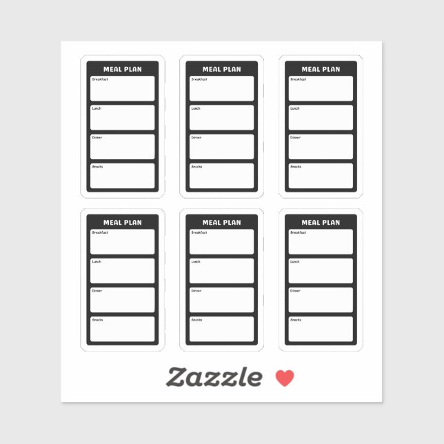 Sticker Plan repas (Feuille)