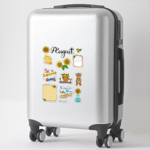 Sticker Planche d'autocollants d'août - Lueur de fin d'été