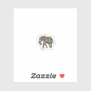 Sticker Planche d'autocollants Éléphant Mini-autocollant