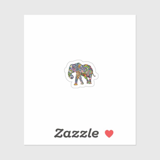 Sticker Planche d'autocollants Éléphant | Mini-autocollant (Feuille)
