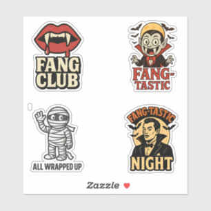 Sticker Planche d'autocollants Halloween Vintage Vibe