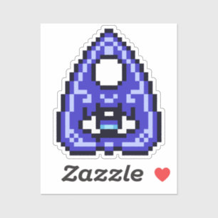 Sticker Planchette d'art de Pixel violet de cuisine