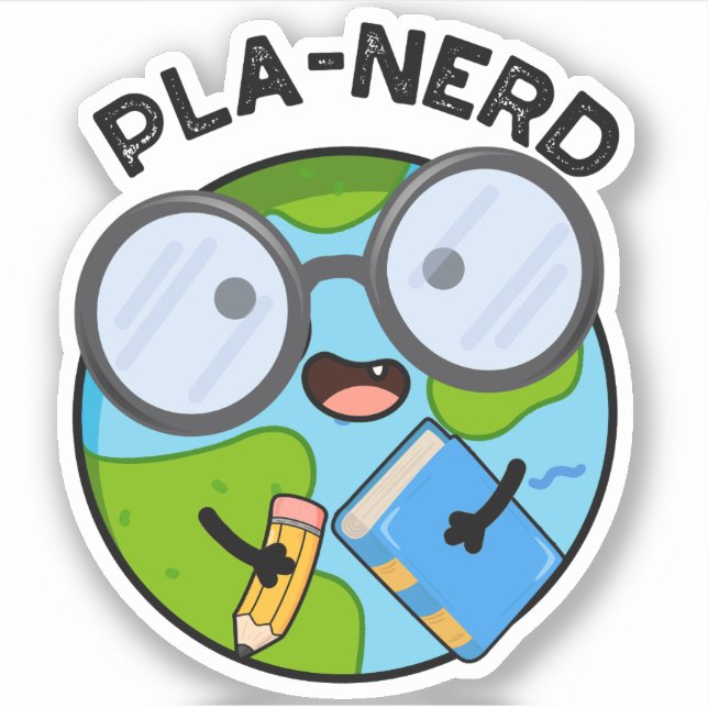 Sticker Planerd Funny Planet Puns (Devant)