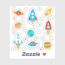 Planètes spatiales Étoiles Rockets Comets