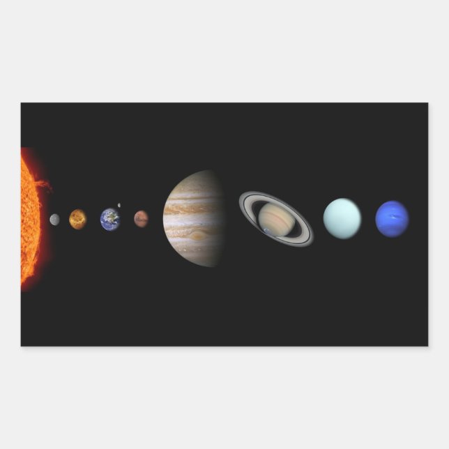 Sticker Planètes Système Solaire (Devant)