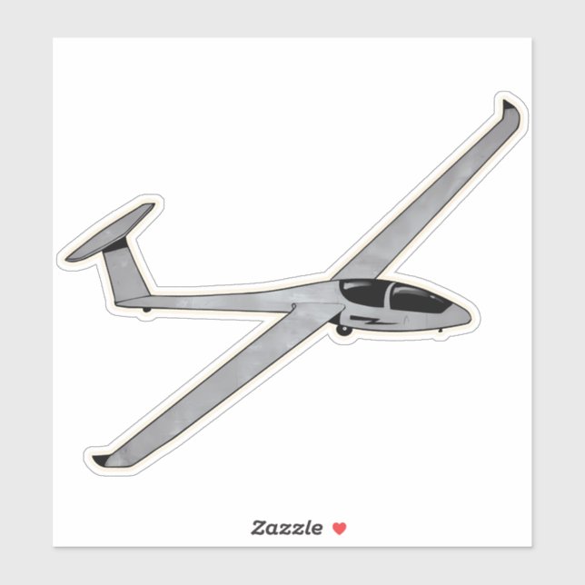 Sticker Planeur, avion d'entraînement (Feuille)