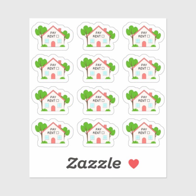 Sticker Planificateur de budget de loyer Bujo Tracker fina (Feuille)