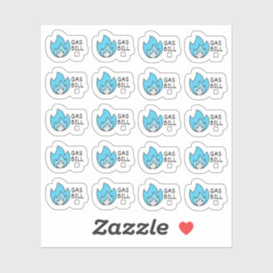 Sticker Planificateur de budget mini pour facture de gaz d