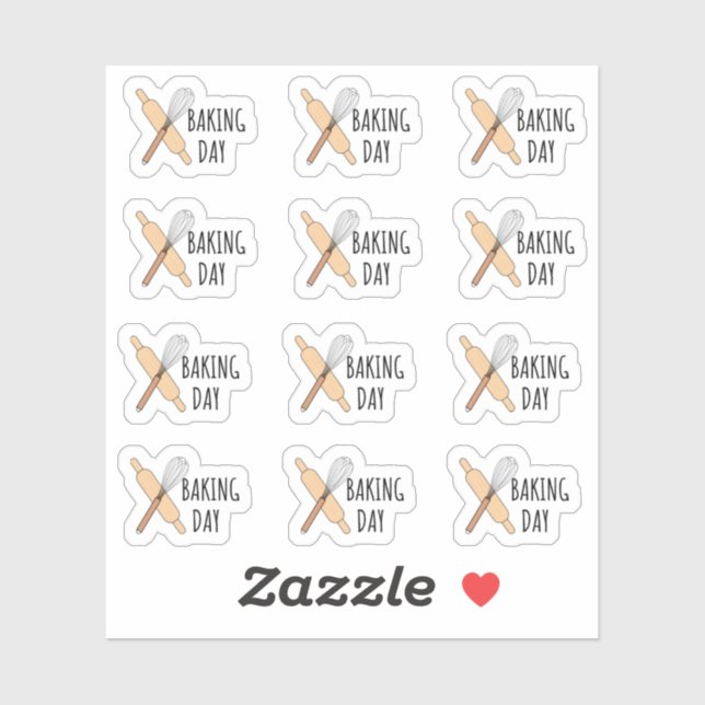 Sticker Planificateur de calendrier de cuisine de jour de  (Feuille)