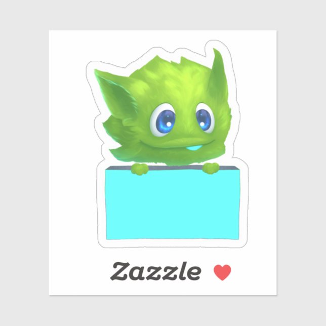 Sticker Planificateur de créature de fantaisie mignonne Au (Feuille)