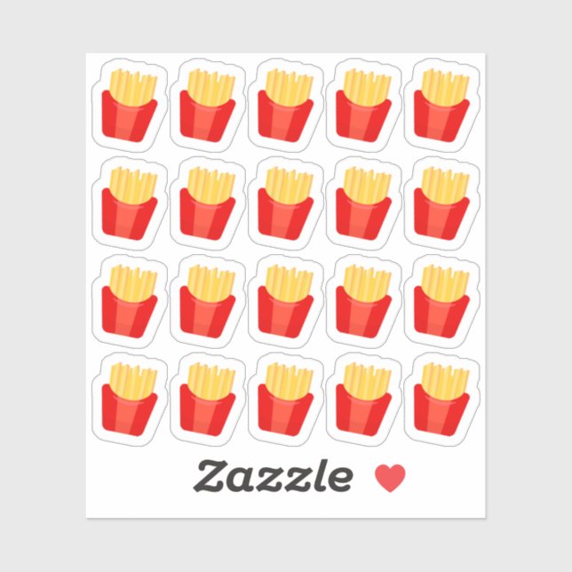 Sticker Planificateur de dîner de nourriture rapide Jour d (Feuille)
