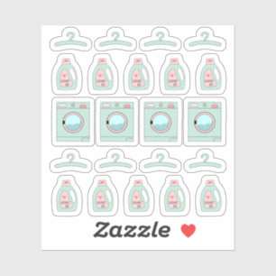 Sticker Planificateur de lessive et de tâches ménagères dé