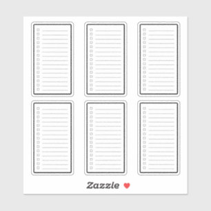 Sticker Planificateur de liste de contrôle