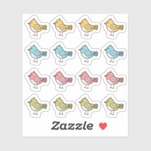 Sticker Planificateur de l'observation des oiseaux Animaux