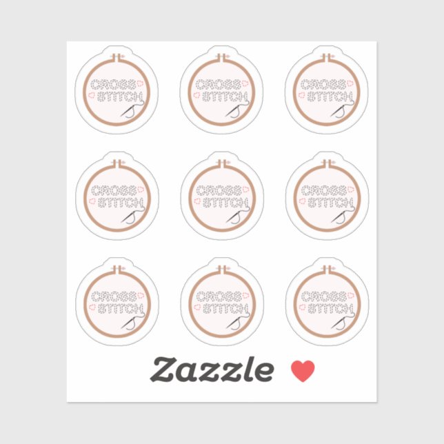 Sticker Planificateur de loisirs de broderie au point de c (Feuille)