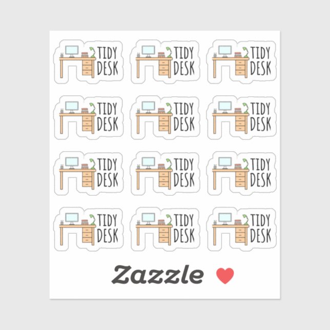 Sticker Planificateur de rappel de nettoyage de bureau d'é (Feuille)